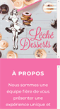 Mobile Screenshot of lechedesserts.com